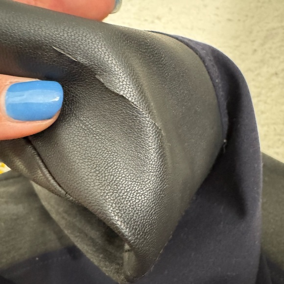 Express Gray and Blue Midi Pencil Skirt - Picture 8 of 8